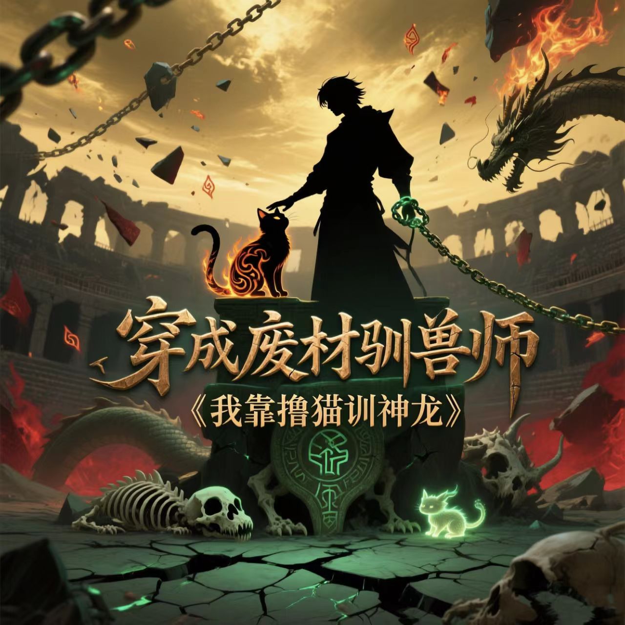 穿成废柴驭兽师，我靠撸猫驯神龙